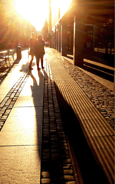 Small town back lit VanishingPoint