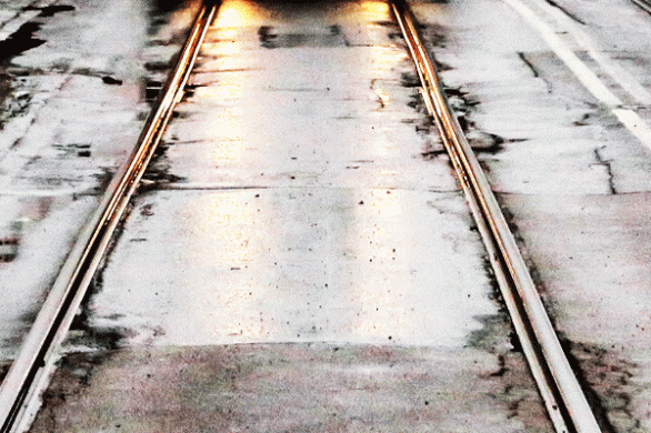 street photography Gothenburg tram