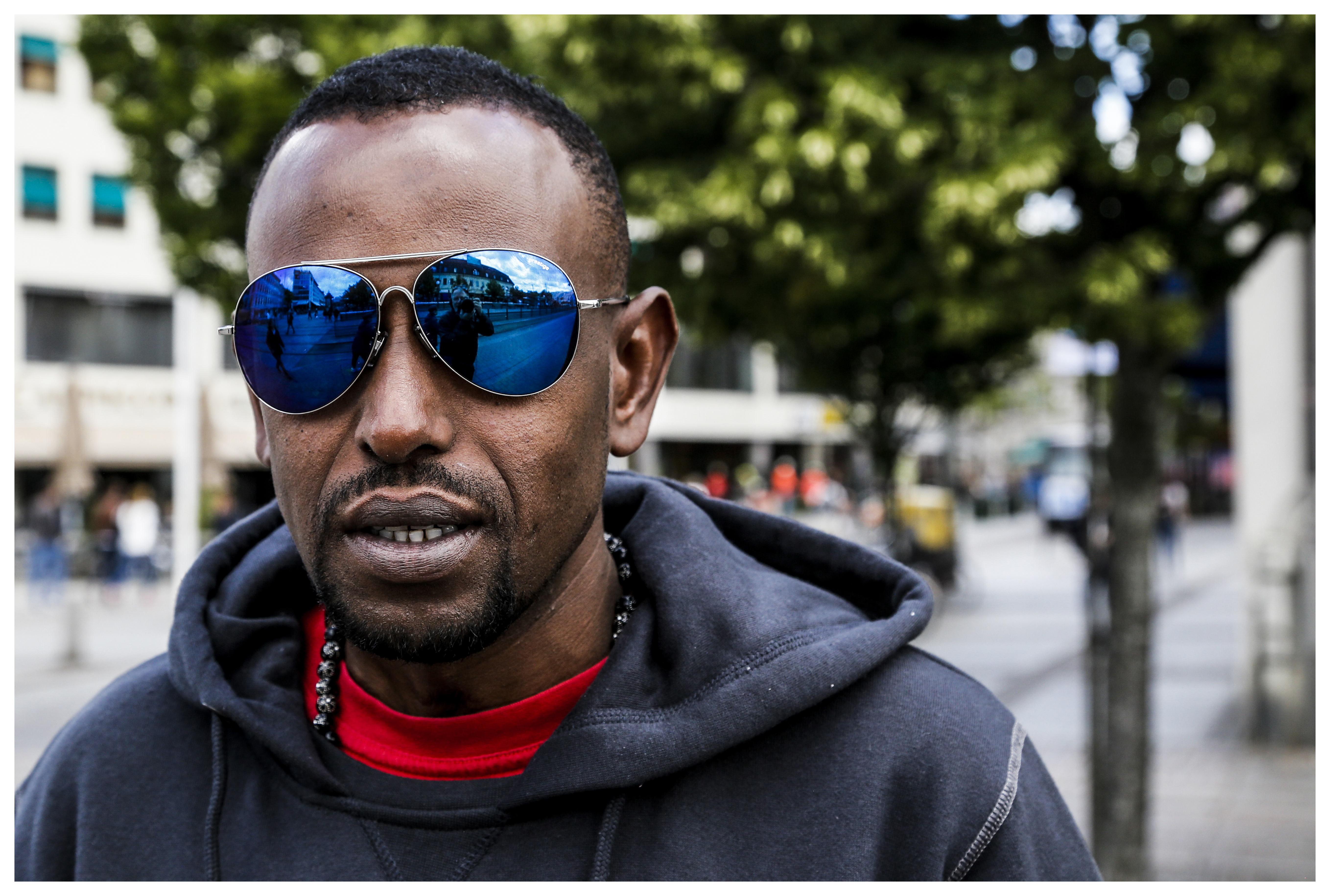 Streetphotography, Street portrait, self-portrait