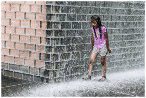 Crown fountain, Millennium park, Chicago